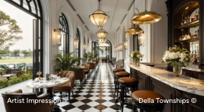 Entrance view of Gourmet Dining at Della Racecourse Township