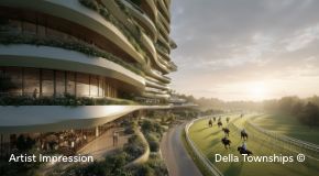 Della Racecourse Township aerial view