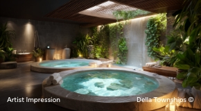 Entrance view of wellness Dining at Della Racecourse Township