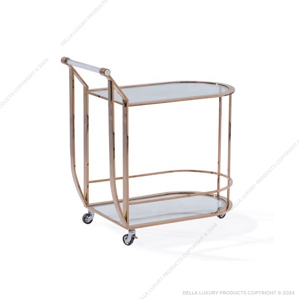 Della Luxury Home Furniture Serving Trolley Collection Serving Trolley 3 HOME53615