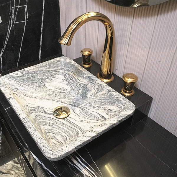 Treccia Deck Mounted 3 Hole Basin Mixer