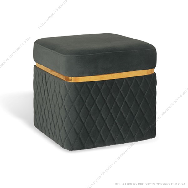 Della Home Furniture Luxury Pouf Collection Pouf 1
