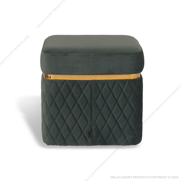 Della Home Furniture Luxury Pouf Collection Pouf 1