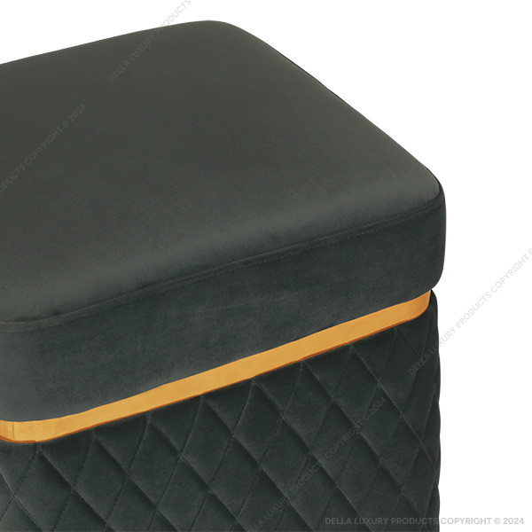 Della Home Furniture Luxury Pouf Collection Pouf 1