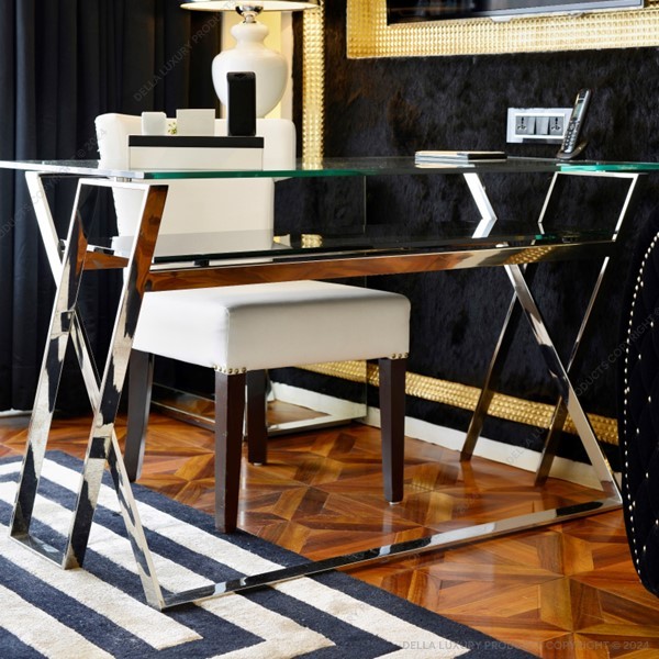 Della Home Furniture Luxury Bedroom Mirror Collection Study Desk Product Image