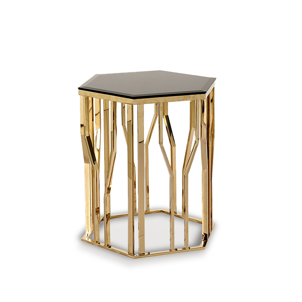 Metal side table 13. 53086 | Della Luxury Home Furniture