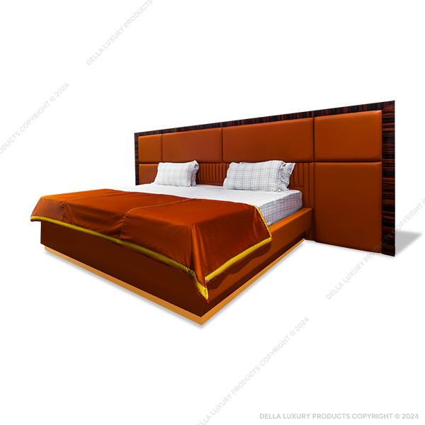Della Luxury Home Furniture Aadaro Collection King-Size Bed HOME54382