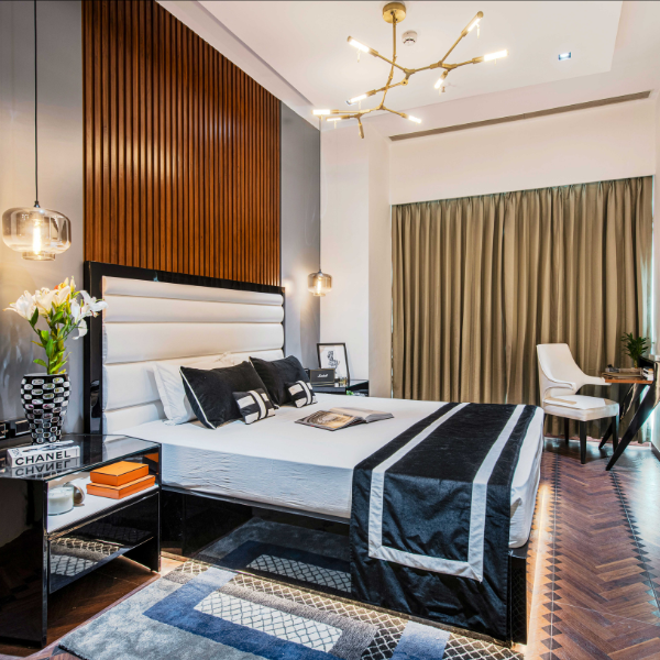 Della Bedrooms Luxury Abarjaa Collection Bed Product Image