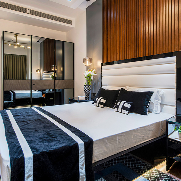 Della Bedrooms Luxury Abarjaa Collection Bed Product Image