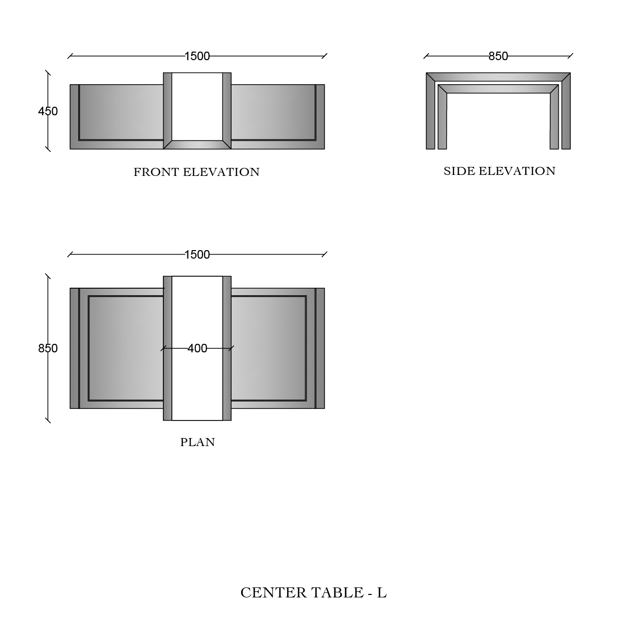 Abeesh Nesting Table
