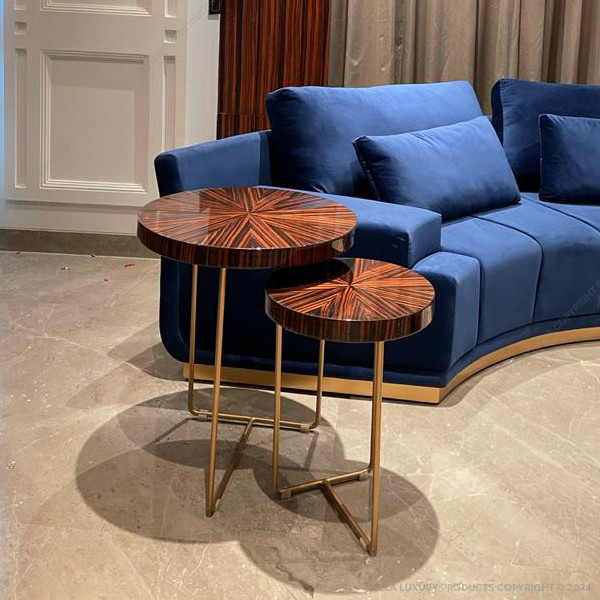 Della Home Furniture Luxury Living Room Abeesh Collection Nesting Table