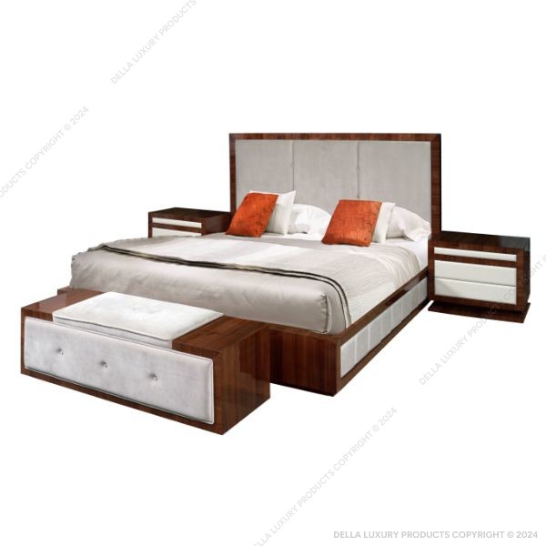 Della Home Furniture Luxury Bedroom Abeesh Collection Queen size bed