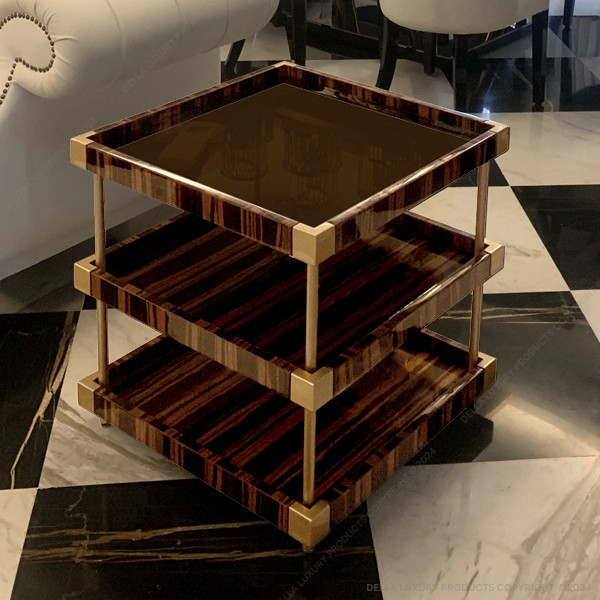 Della Luxury Home Furniture Abeesh Collection Side Table-3 Side Table-3