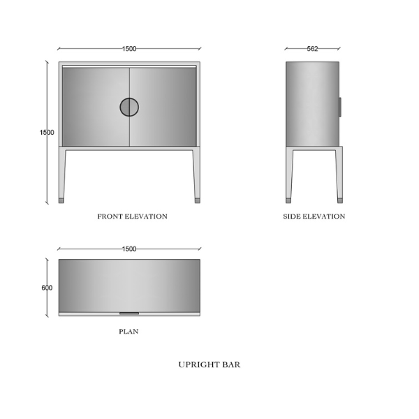 Abeesh Upright Bar HOME53370-1