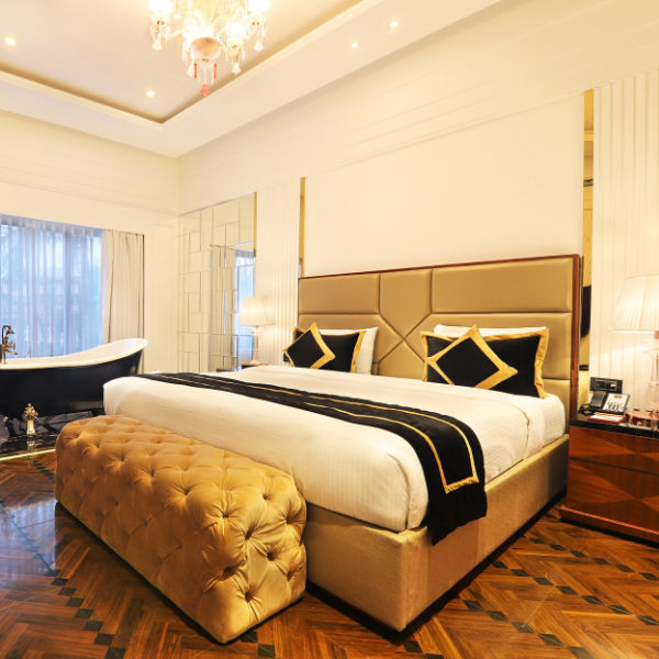 Della Bedrooms Luxury Ahu Collection Bed Product Image