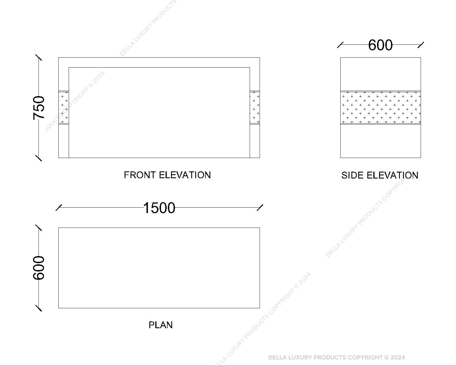 Della Home Furniture Luxury Bedroom Atash Collection Study Desk M Product Gallery Image-2