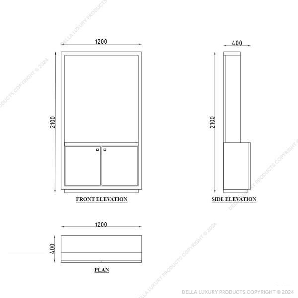 Della Furniture Home Furniture Luxury Bar Atash collection Bar Cabinet HOME53014 Product Image