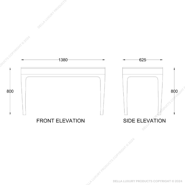 Della Home Furniture Luxury Bedroom Avan Collection Study Desk Product Image