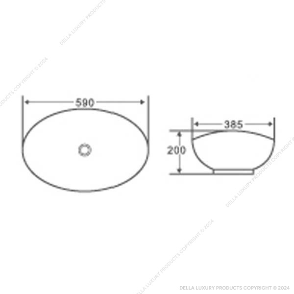 Della Bathrooms Sanitaryware Cara Collection BATH2116