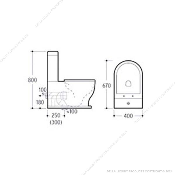 Della Bathrooms Sanitaryware View All Collections Bagno Collection BATH2225