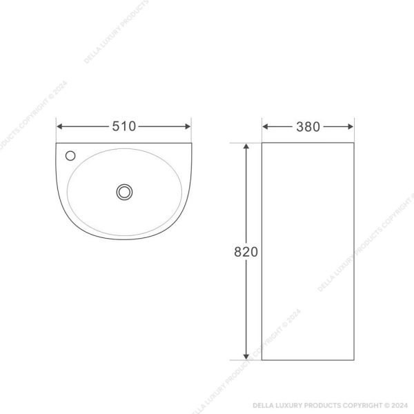 Della Bathrooms Sanitaryware Avanti Collection BATH2239