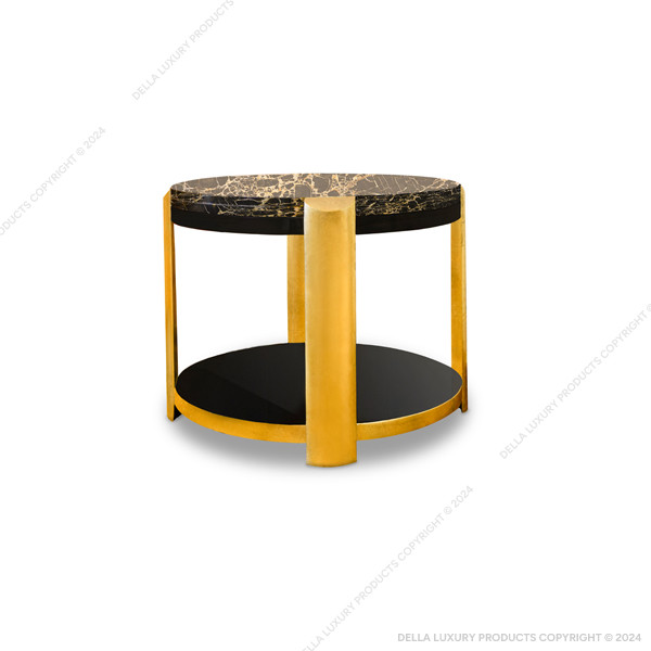 Della Home Furniture Luxury Living Room Bahman Collection Side Table M