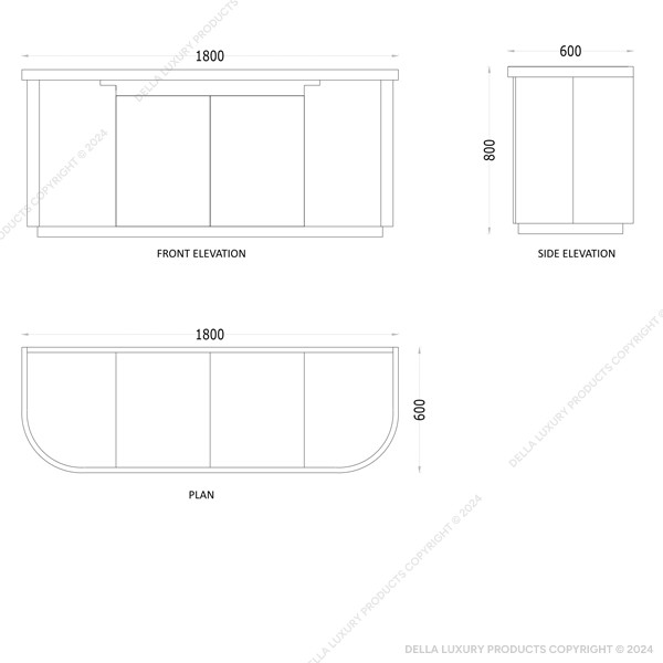 Home Furniture Living, Dining & Bars Atash Collection Atash Buffet Unit HOME53285