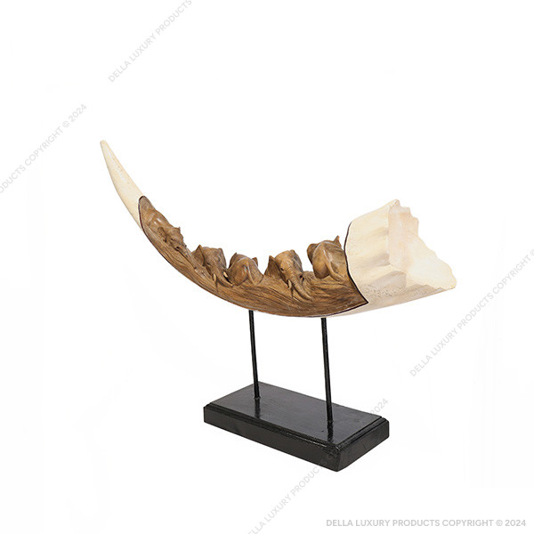 Grus Dissected Ivory Sculpture