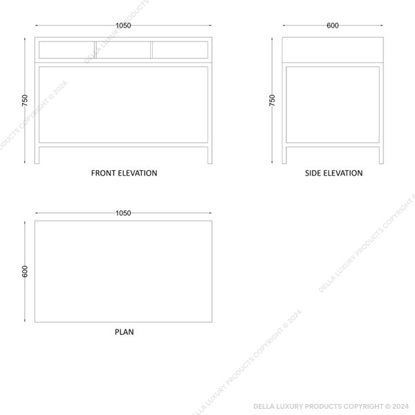 Della Home Furniture Luxury Kids Room Deyaan Collection Study Desk Product Image
