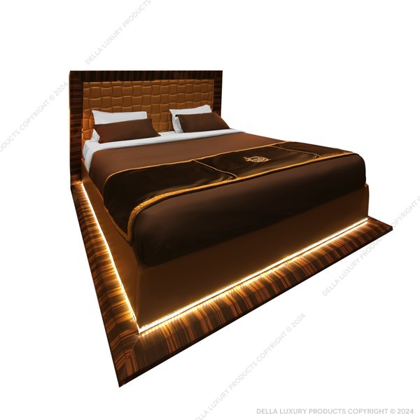 Della Home Furniture Luxury Bedroom Gira Collection Queen size Bed Product Image