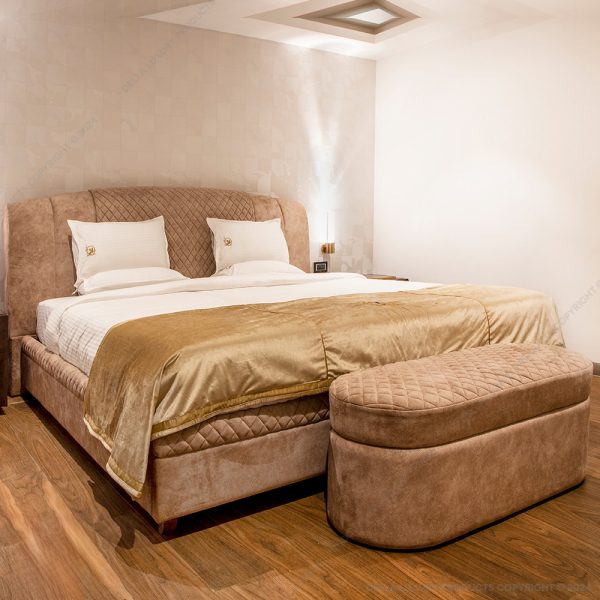 Della Luxury Home Furniture Parwara Collection King-Size Bed HOME2093