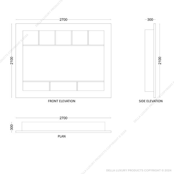 della luxury home furniture bedroom and wardrobe amardad collection tv panel product image