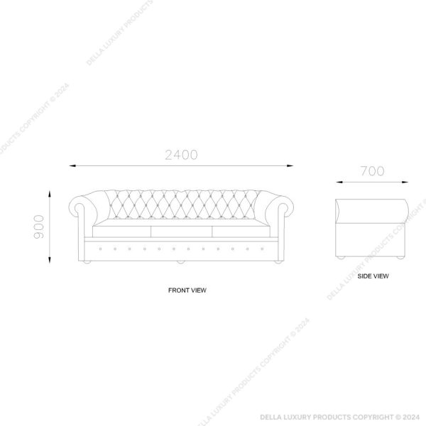 Alba Three-Seater Sofa