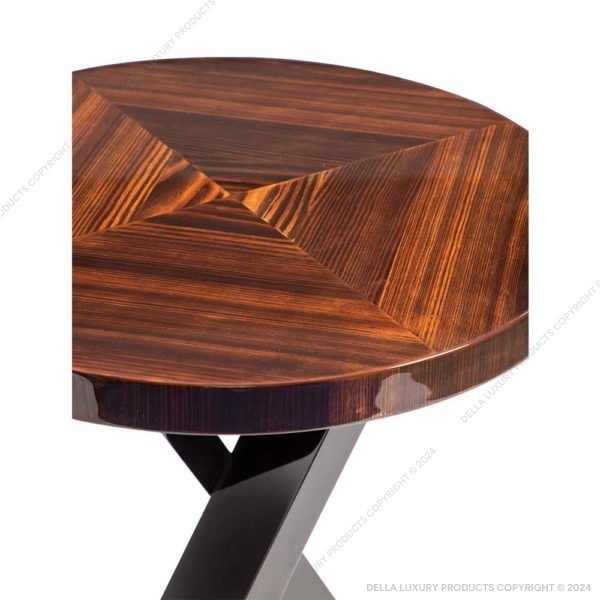 Della Luxury Home Furniture Titania Collection Circular Side Table HOME53012