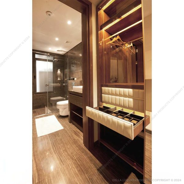 Della Luxury Home Furniture Abtum Collection Two-Shutter Wardrobe HOME53033