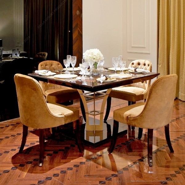 Della Home Furniture Luxury Living Dining & Bar Gira collection DIning Table four seater Product Image