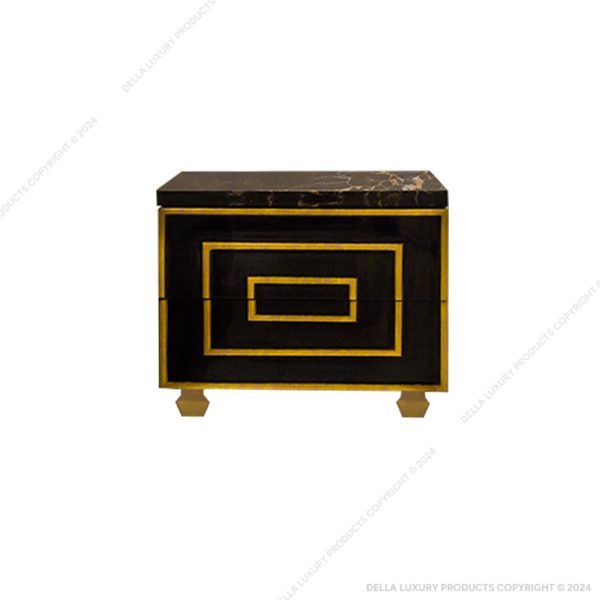 Della Luxury Home Furniture Yazad Collection Bedside Table HOME53124
