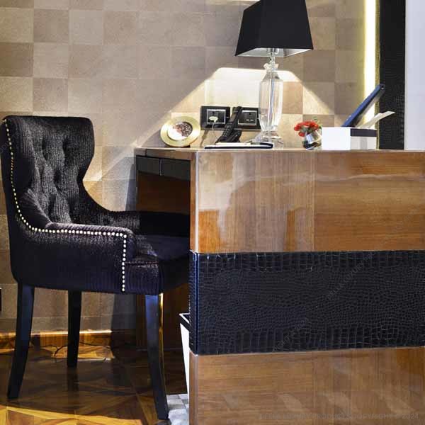 Della Luxury Home Furniture Bianco Collection Study Chair HOME53165