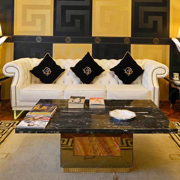 Della Luxury Home Furniture Aria Collection Three-Seater Sofa HOME53610
