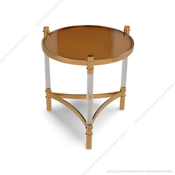 Della Luxury Home Furniture Metal Collection Metal Side Table 31 HOME53656