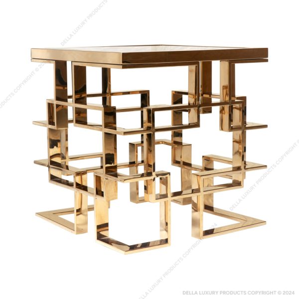 Della Luxury Home Furniture Metal Collection Metal Side Table 4 HOME53657