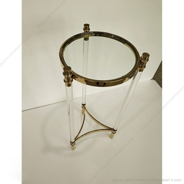 Della Luxury Home Furniture Metal Collection Metal Side Table 34 HOME53660