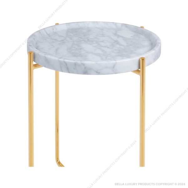 Della Luxury Home Furniture Metal Collection Metal Side Table 25 HOME53698