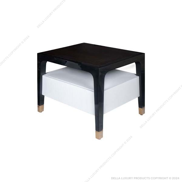Della Home Furniture Luxury Bedroom Khawaar Collection Bedside Table HOME54013 Thumbnail