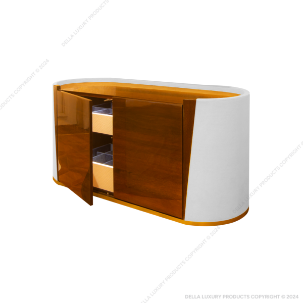 Della Luxury Home Furniture Asatoh Collection TV Console Cum Minibar HOME54258