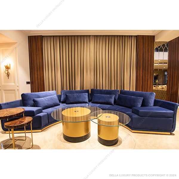 Curved Four-Seater Sofa
