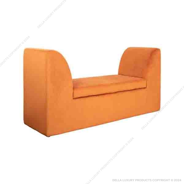 Della Luxury Home Furniture Bianca Collection Ottoman HOME54481