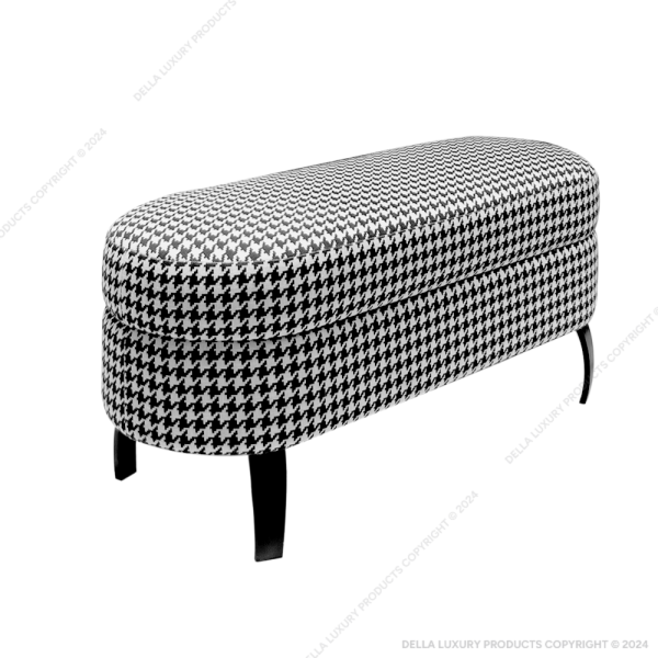 Della Luxury Home Furniture Zal Collection Ottoman HOME54802