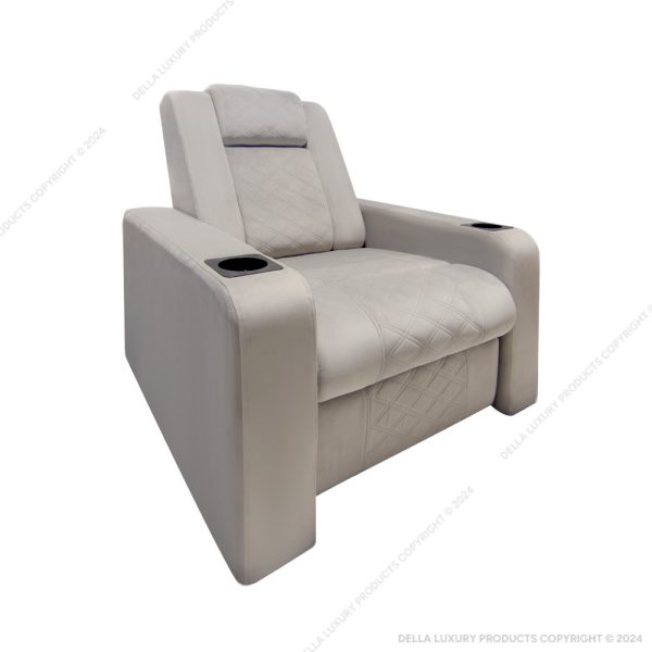 Della Luxury Home Furniture Acen Collection Grey Recliner HOME55024