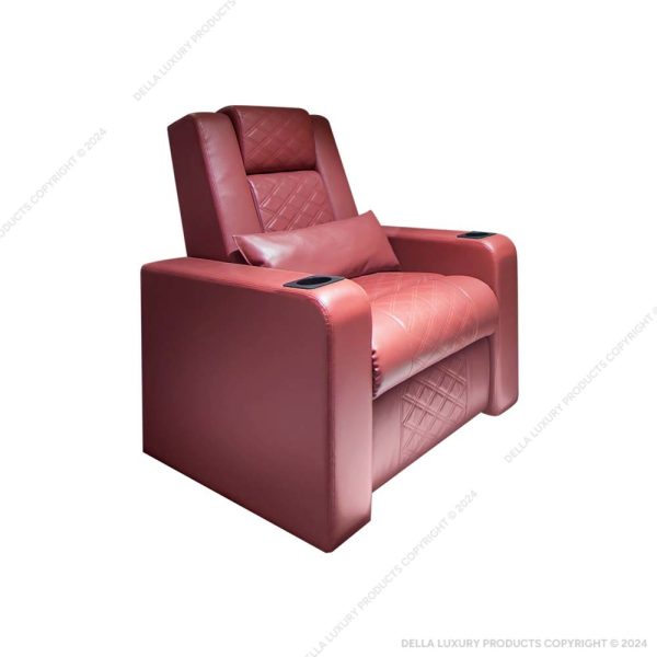 Della Luxury Home Furniture Acen Collection Maroon Recliner HOME5M4609